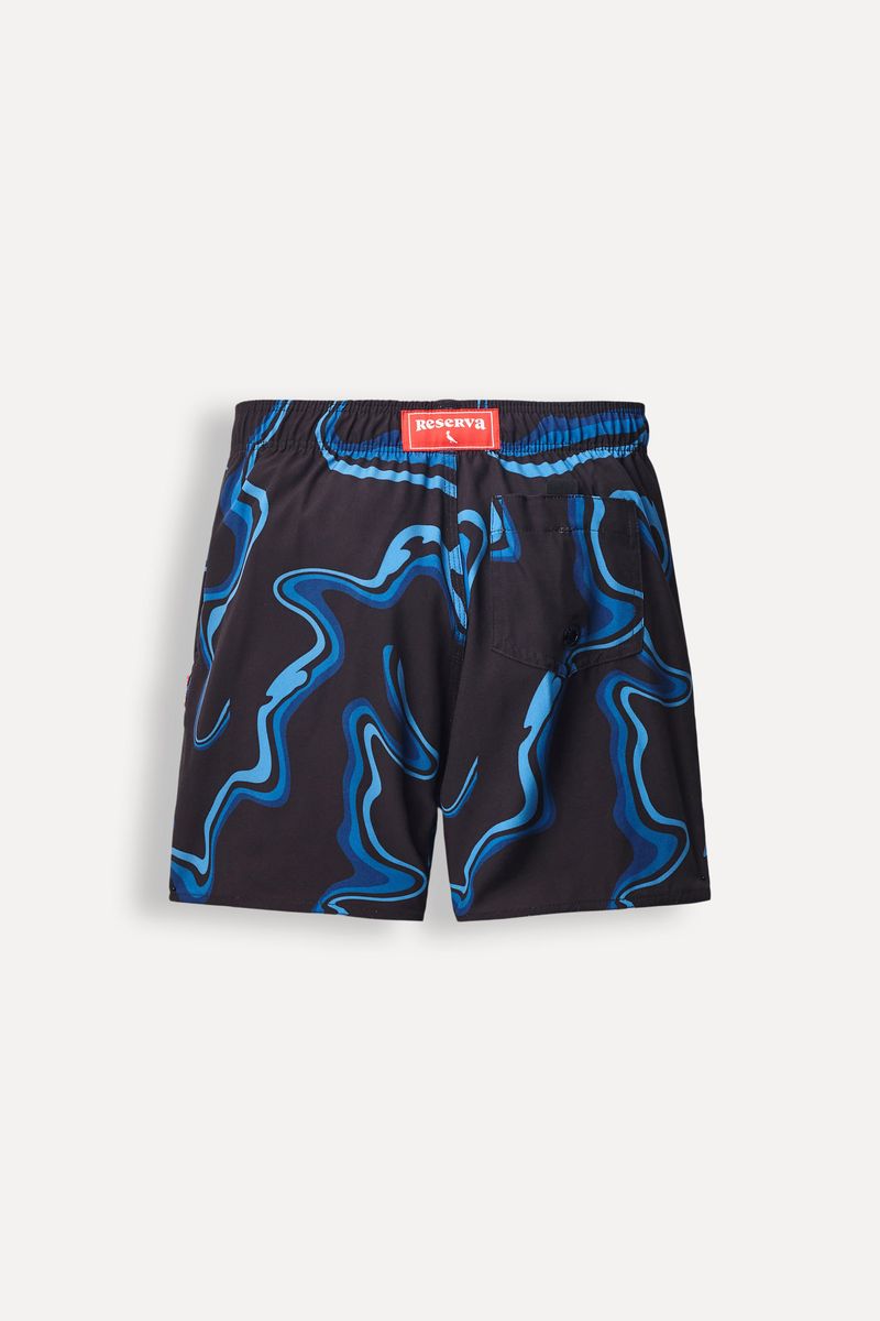 Boardshort Mini Elastico Blue Thunder