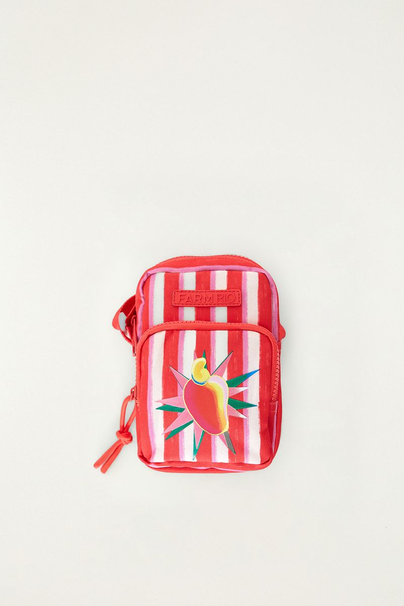 Bolsa Da Gema Listrado Rosa Silk Caju