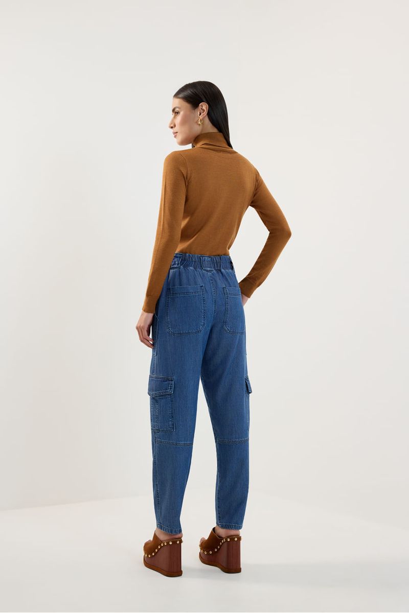 Calça jeans cargo jeans
