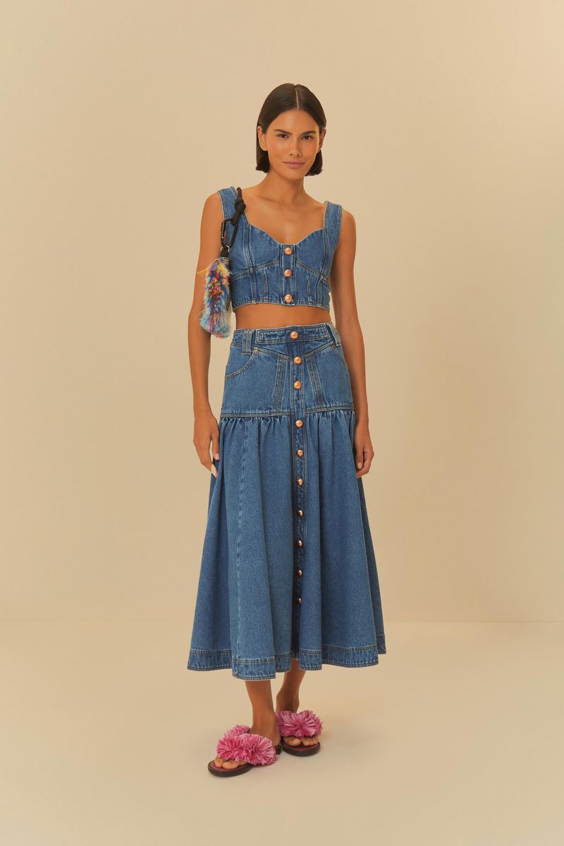 Top Jeans Maquinetado