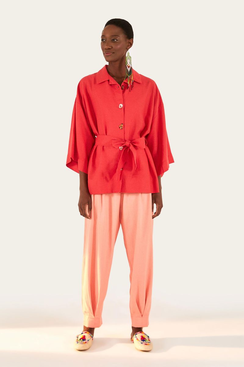Camisa Kimono Faixa