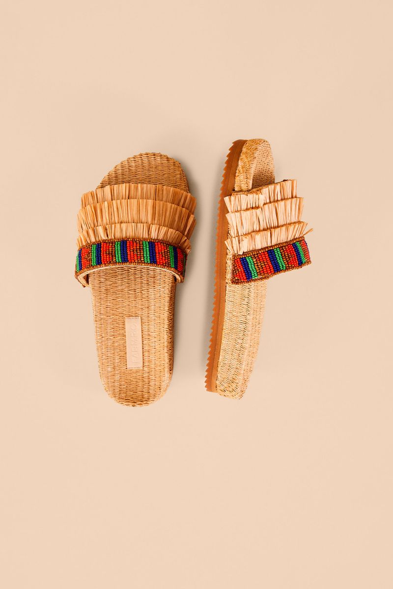 Sandal Beaded Fringe