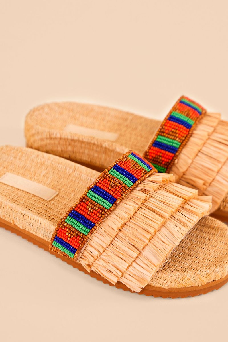 Sandal Beaded Fringe