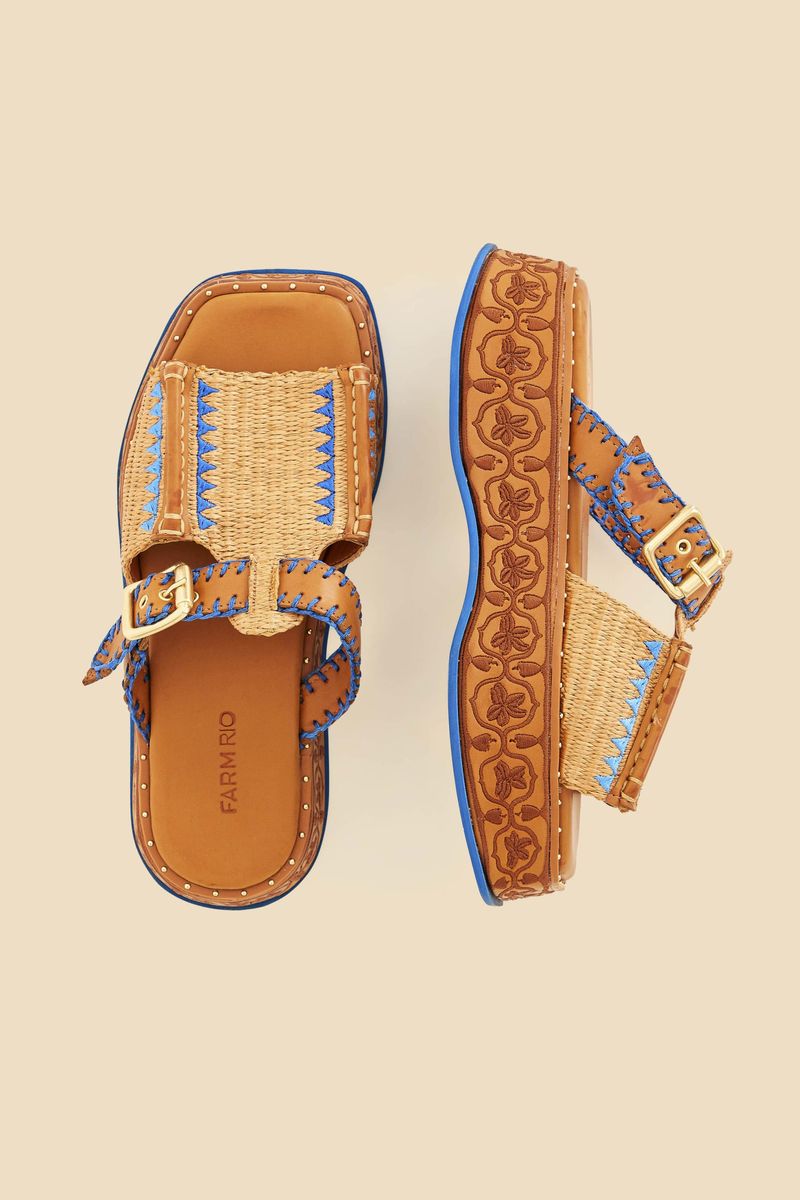 Sandalia Trapezio Mule Flatform