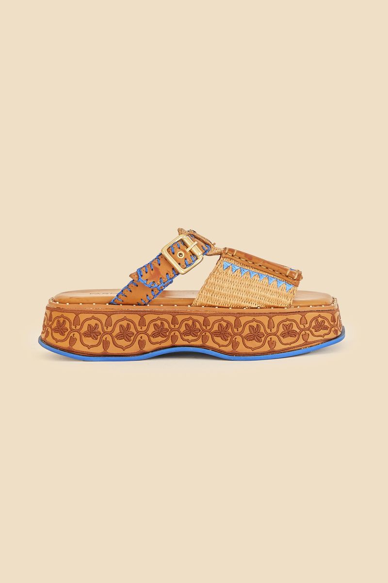 Sandalia Trapezio Mule Flatform