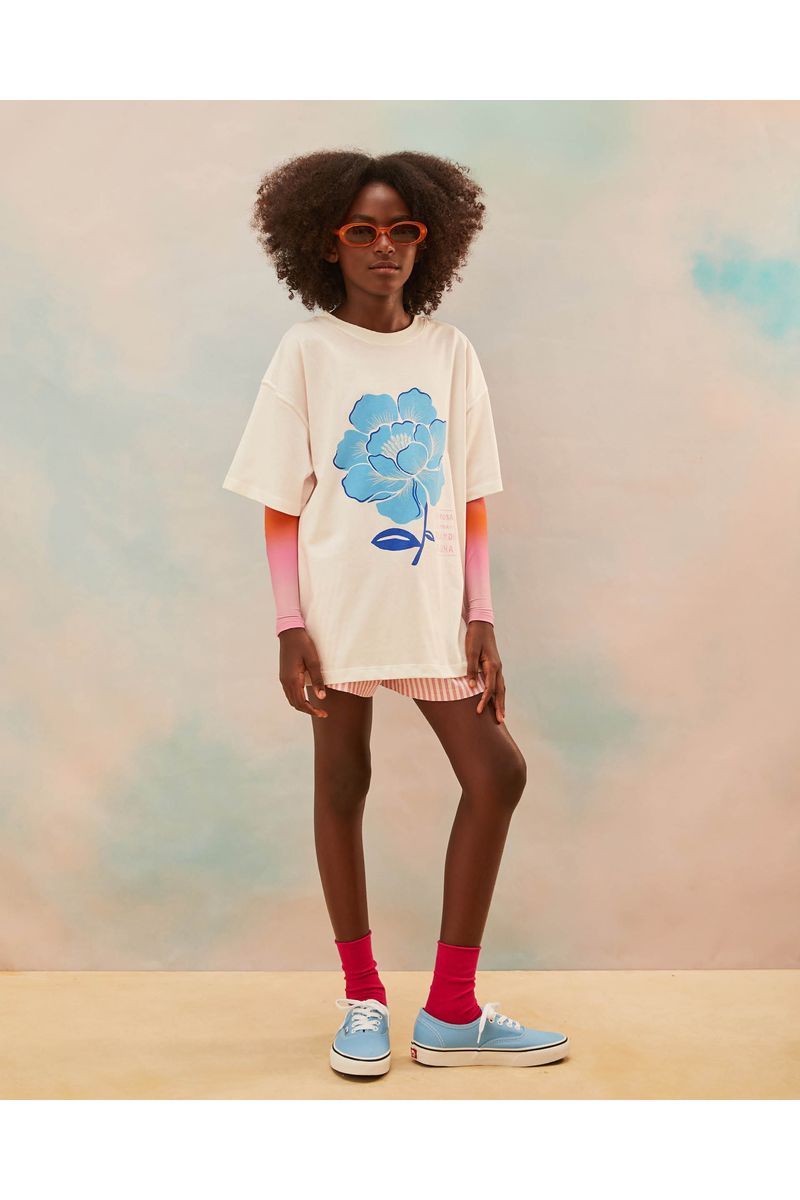 Camiseta Oversized Silk La Rosa
