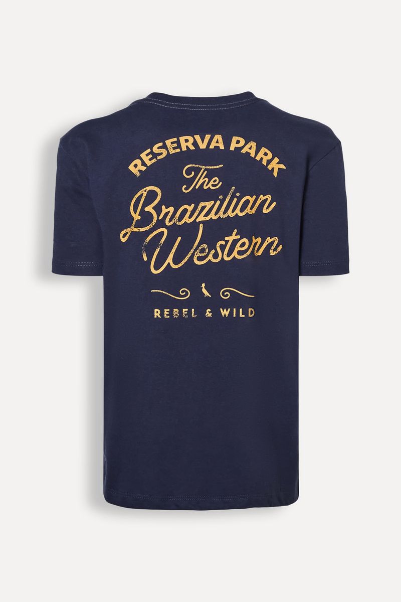 Camiseta Mini Estampa Rebel And Wild