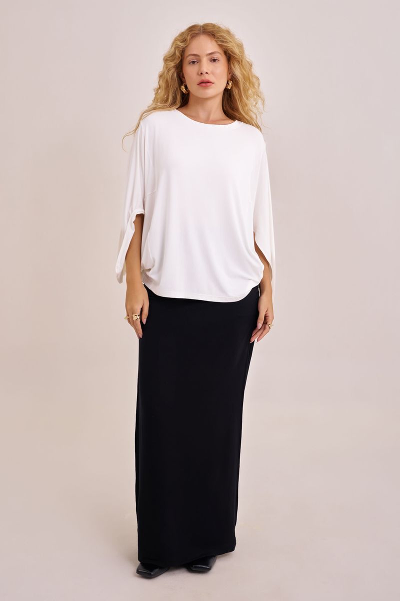 Blusa Triangle Bamboo Off White