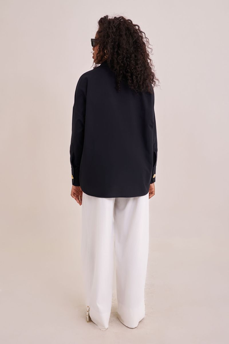 Camisa Ciclos Alfaiataria Preta