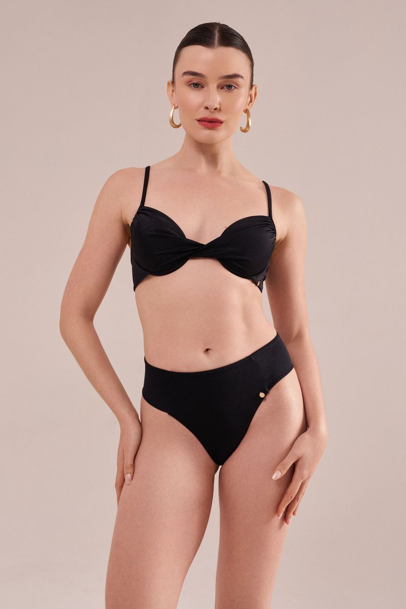 Top Biquíni Vitória Basic Preto