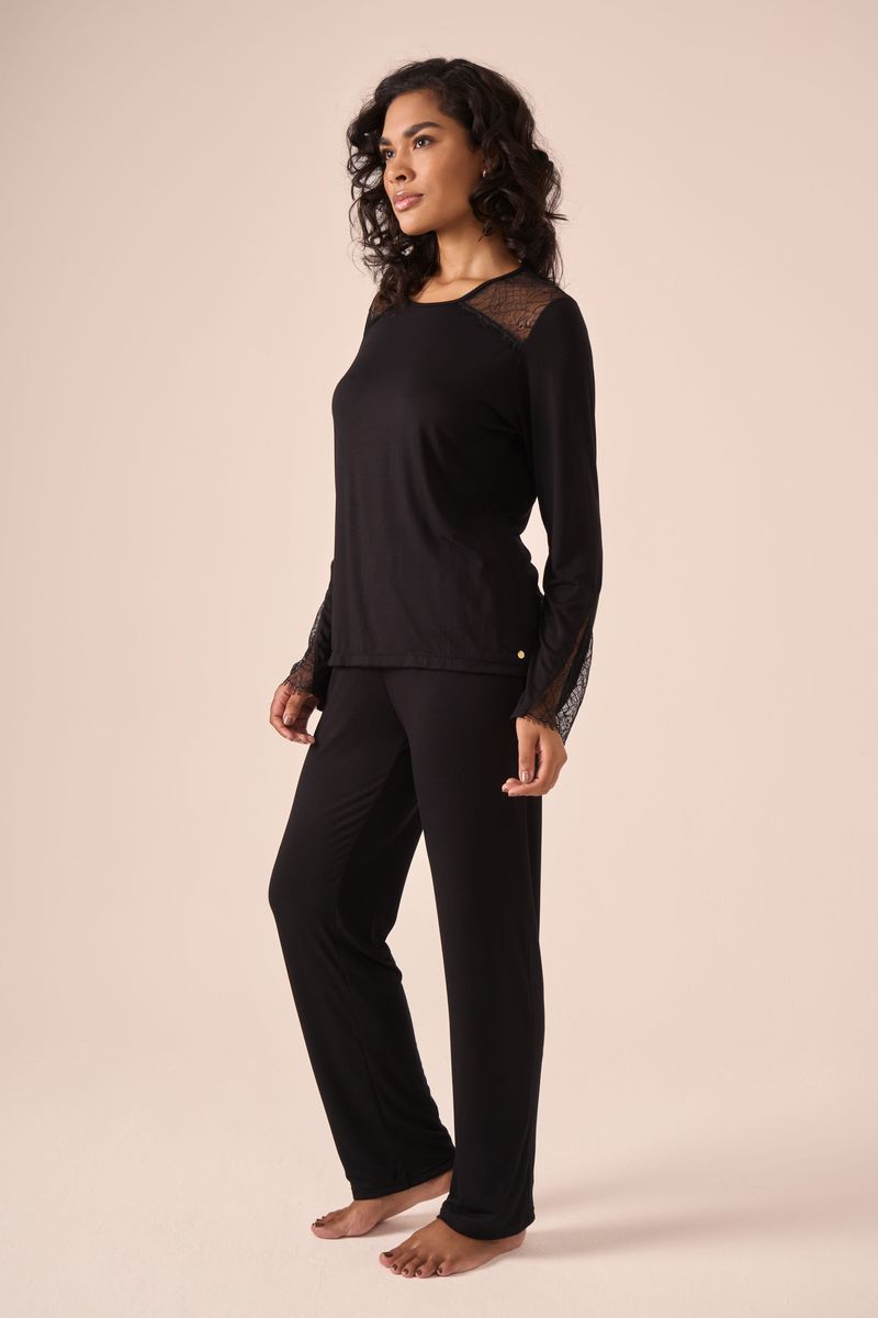 Pijama Renda Longo Nuit