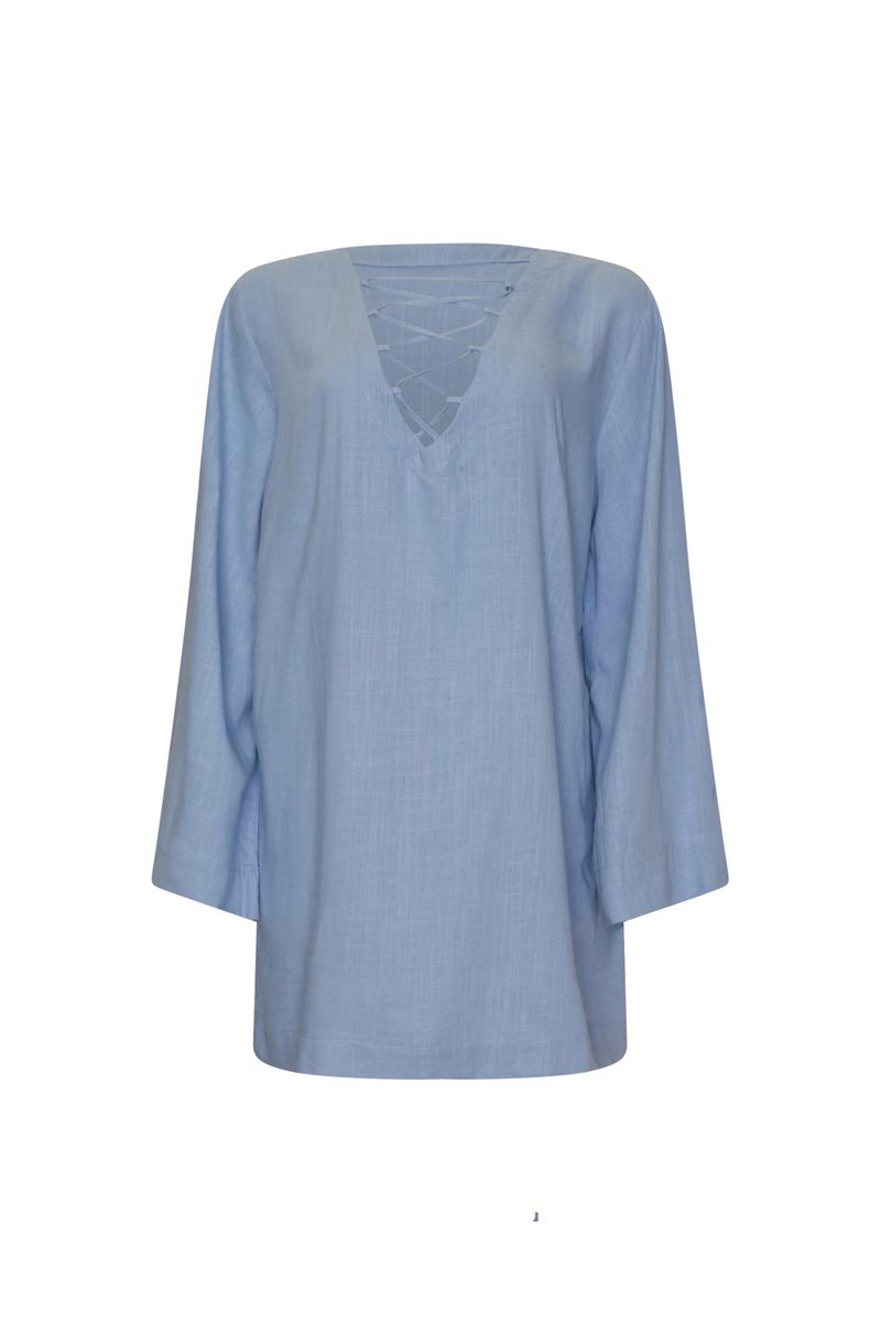 Vestido Saída Curta Aquamarine Topázio