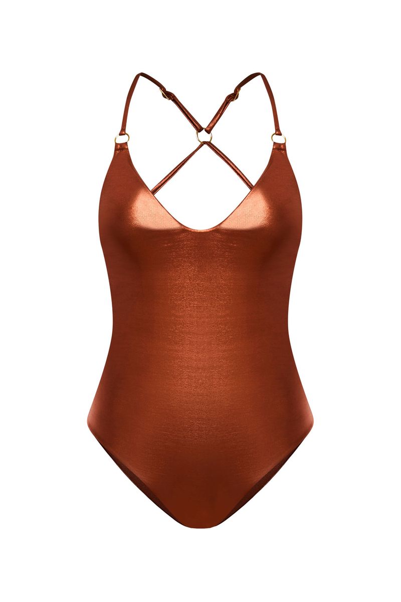 Maiô Marissa Aqua Bronze