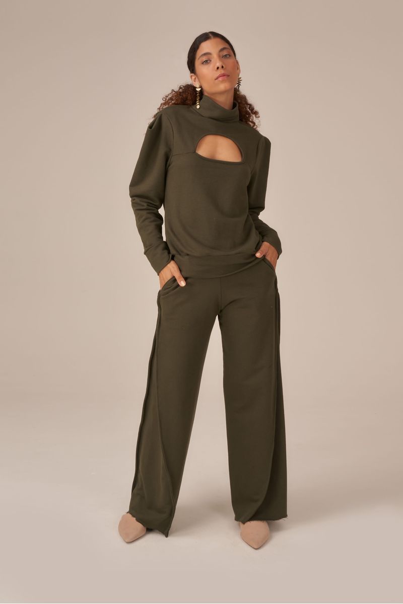 Blusa Moletom 4 Estações Deep Green