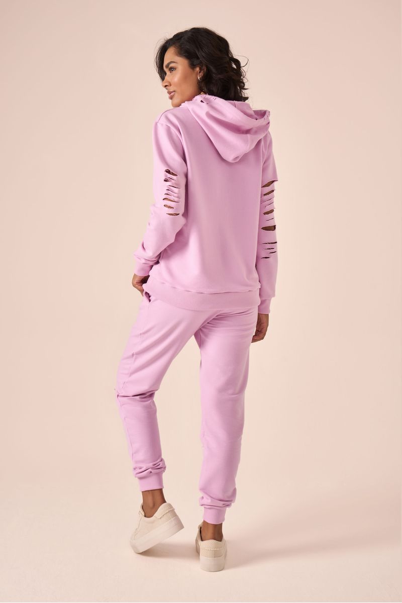 Calça Moletom Stoned Rosa Primavera