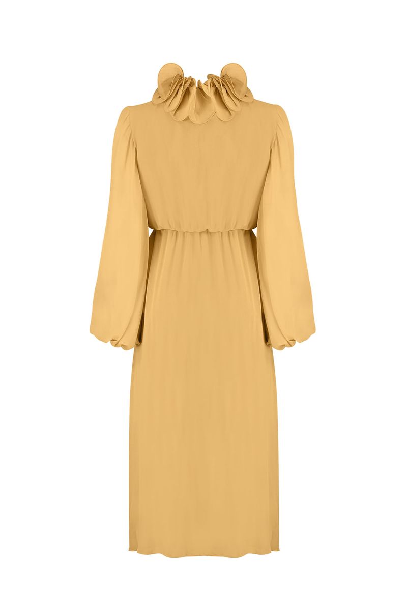 Vestido Dália Amarelo Angu