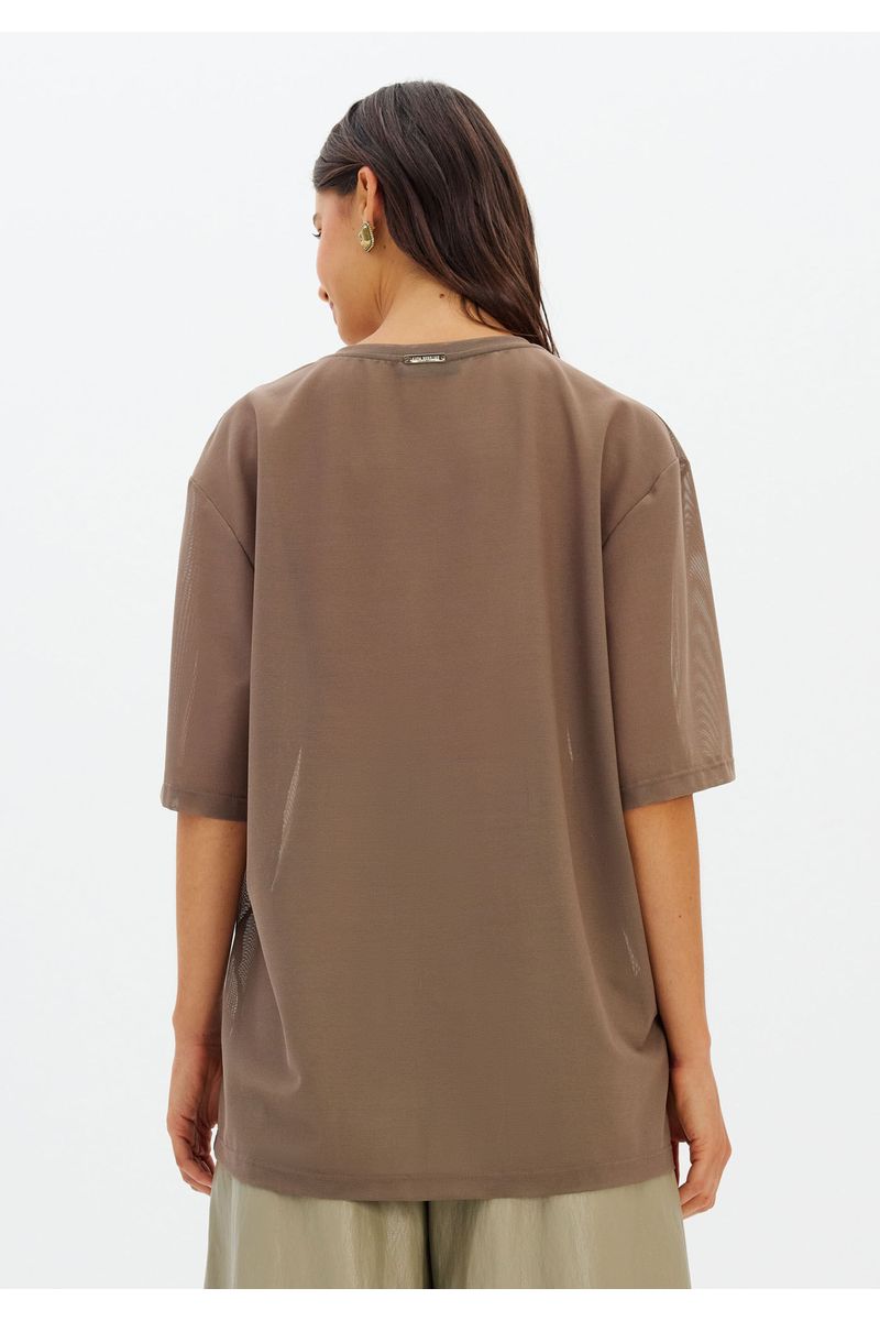Blusa Oversized De Tule