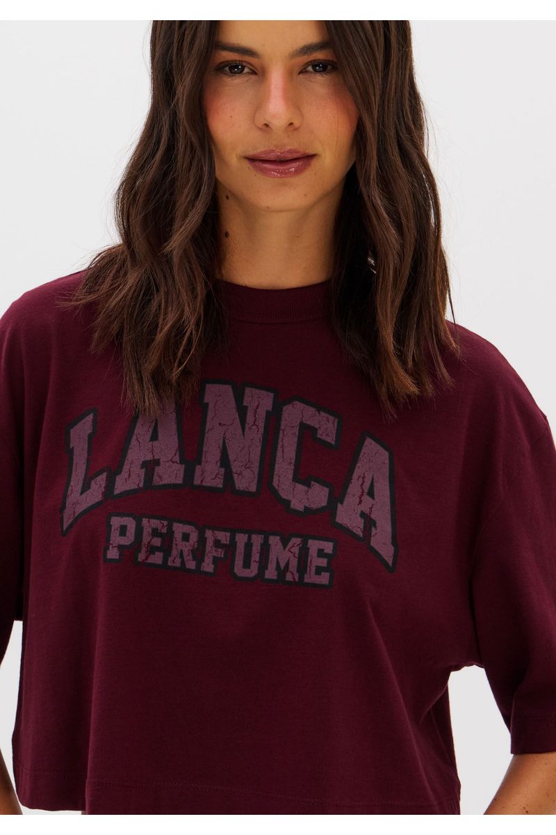 T-shirt Oversized Cropped Manga Curta
