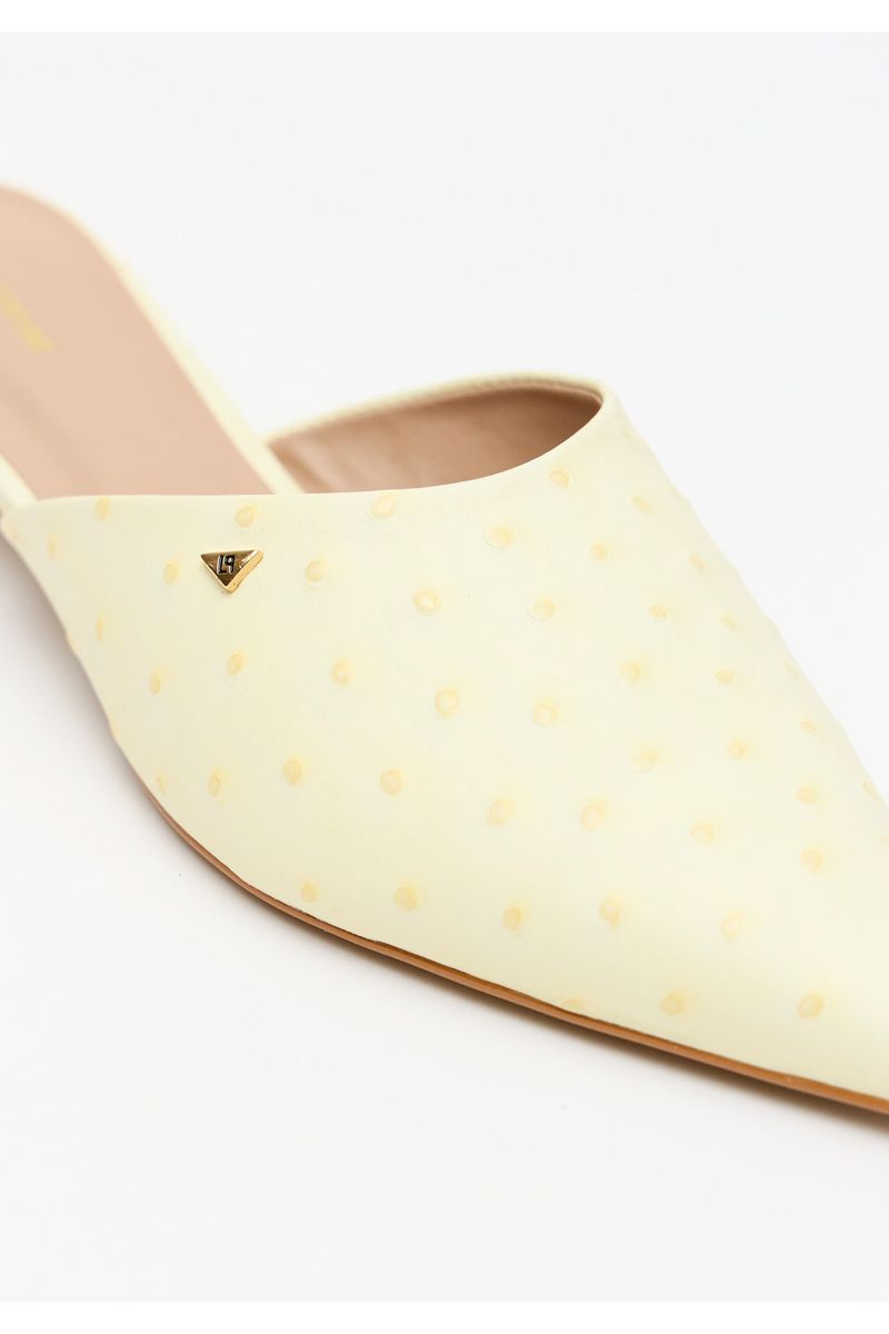 Scarpin Médio Mule Couro
