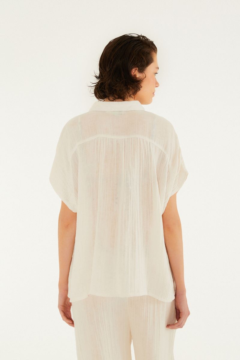 Camisa Prega Crinkle