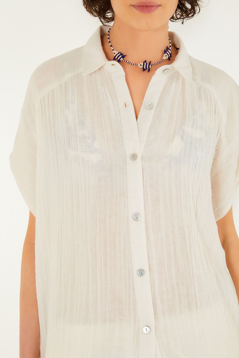 Camisa Prega Crinkle