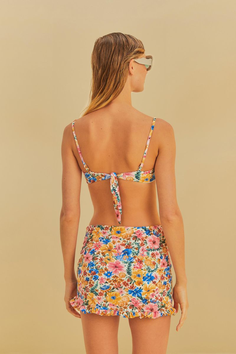 Saia Praia Estampada Floraline