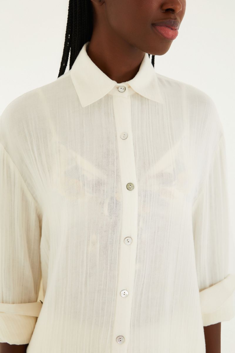 Camisa Manga Longa Textura