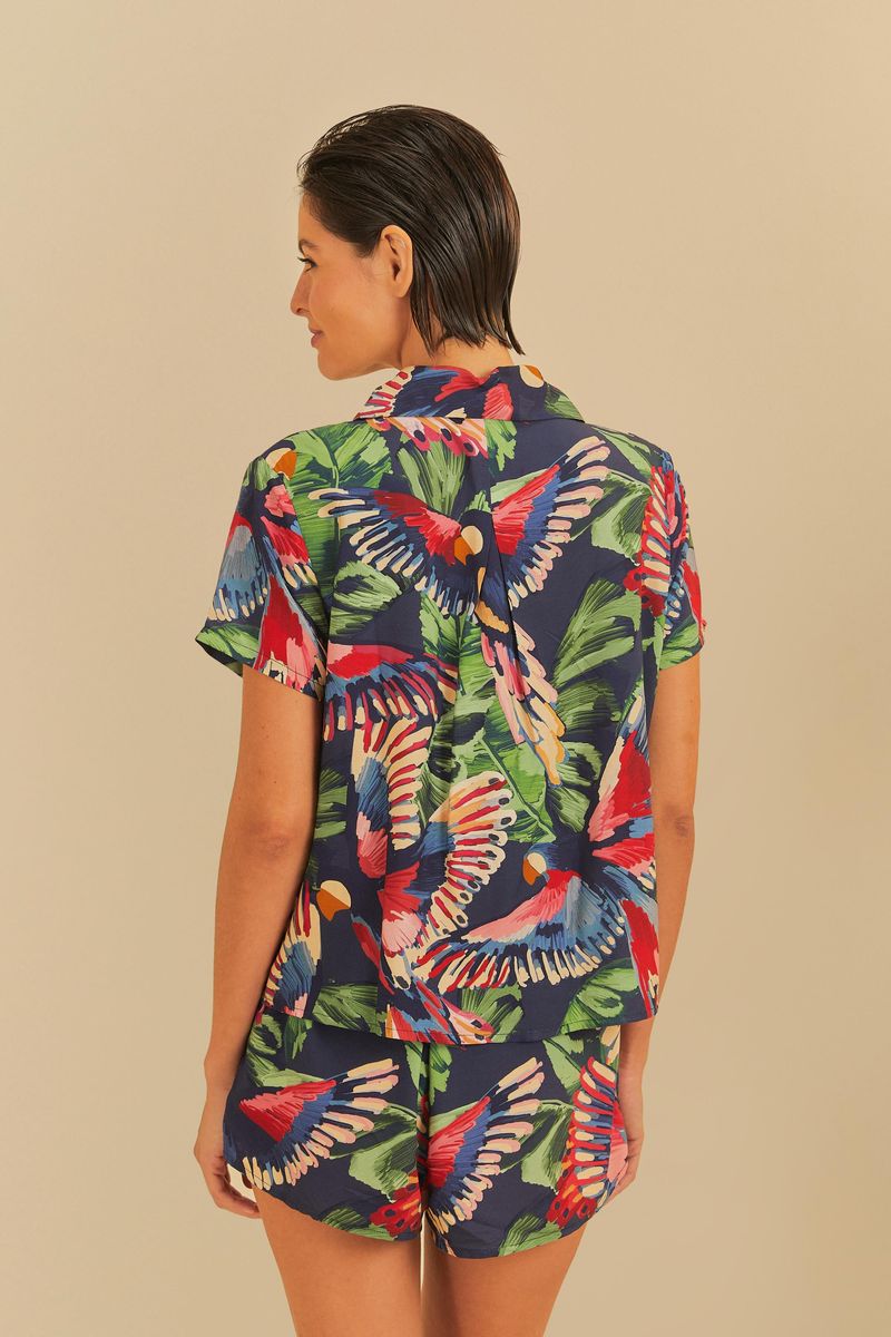Camisa Estampada Voo Dos Passáros