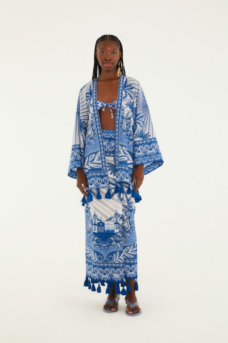 Kimono Estampado Afeto Tropical
