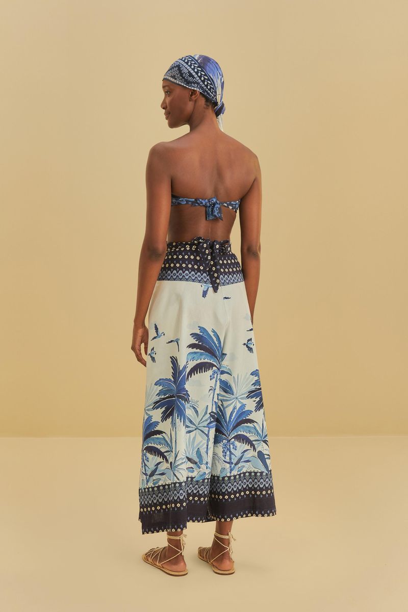 Calça Localizada Estampada Céu Tropical