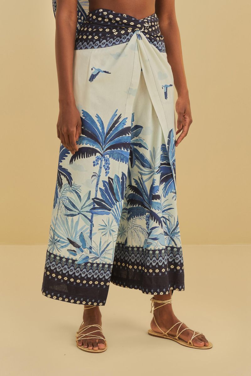 Calça Localizada Estampada Céu Tropical