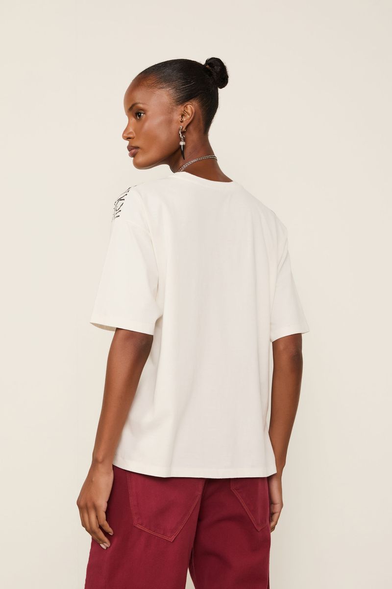 T-Shirt De Malha Fun Off Com  Roxo