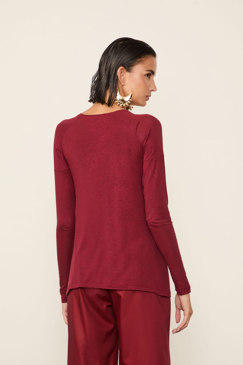 Blusa Manga Longa Raglan