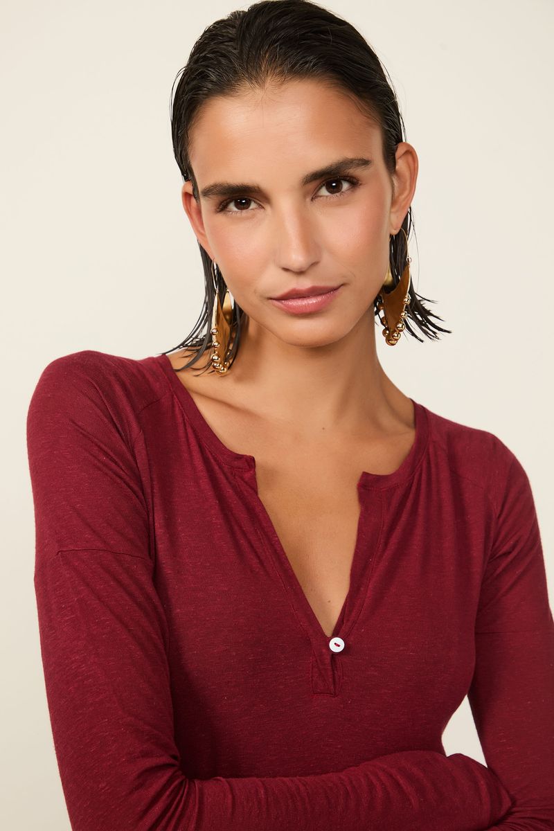Blusa Manga Longa Raglan