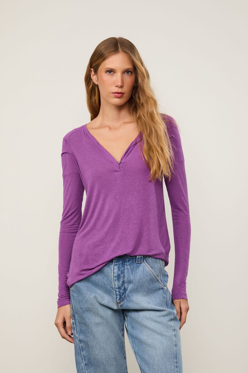 Blusa Manga Longa Raglan