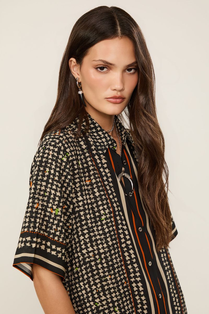 Chemise Midi Estampada