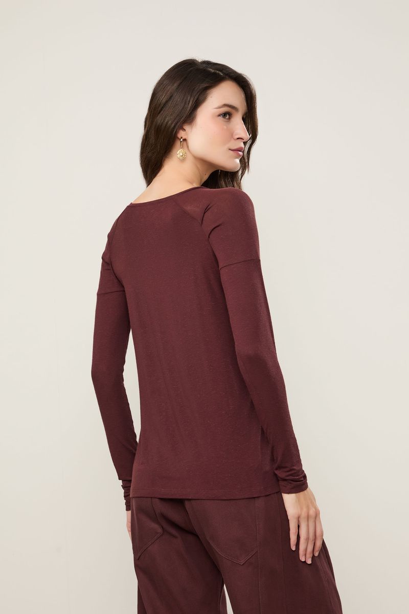 Blusa Manga Longa Raglan