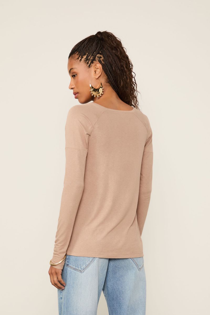 Blusa Manga Longa Raglan