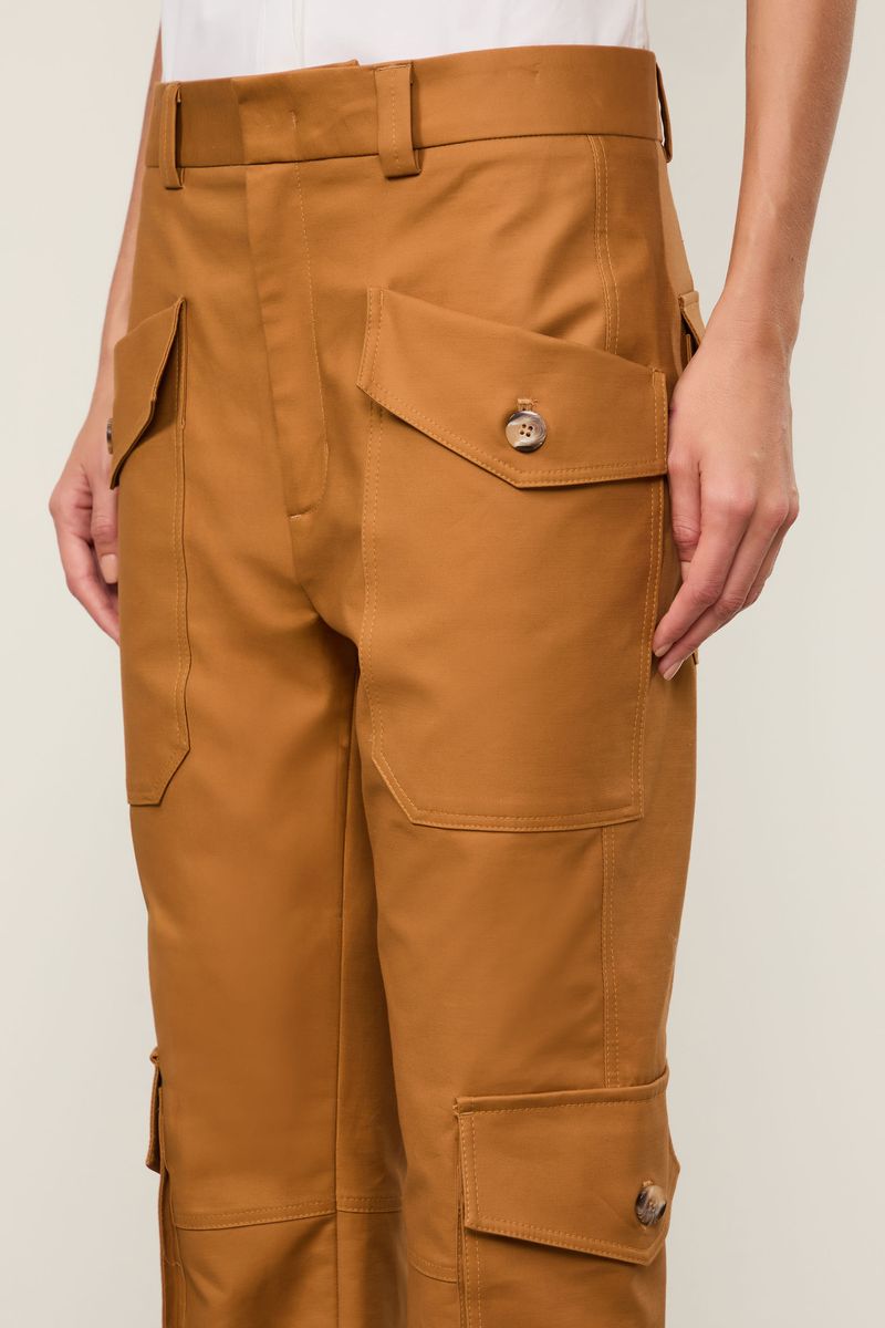 Calça Bolsos Caramelo