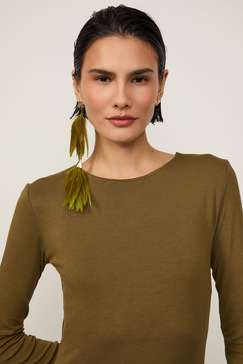 Vestido Malha Fenda