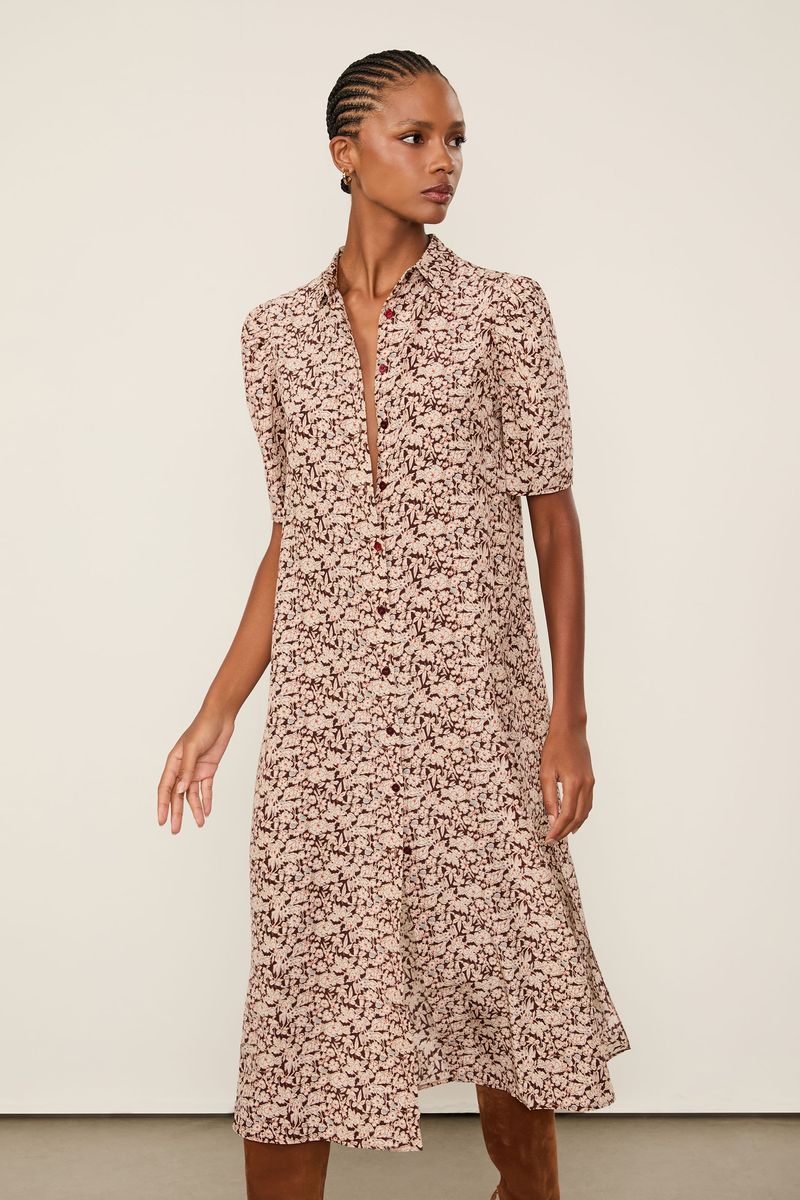 Chemise De Seda Esta Liberty Chelsea Manga Curta