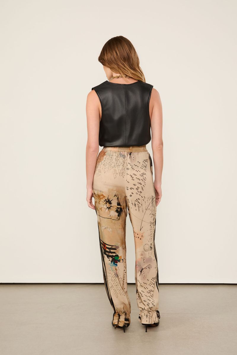 Calça Com Stopper Estampada