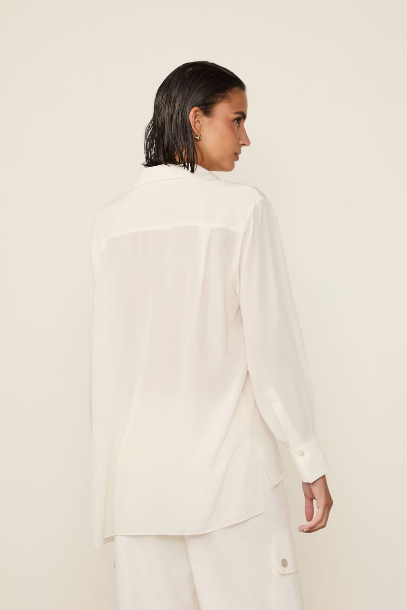 Camisa De Seda Básica