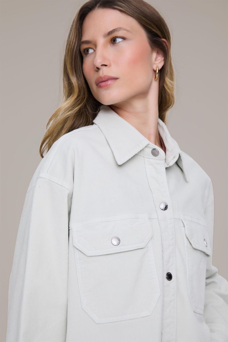 Camisa Sarja Em Veludo Basic