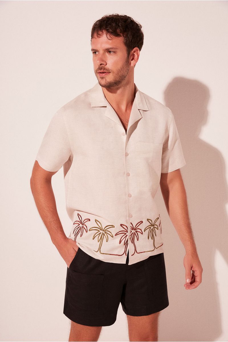Camisa Manga Curta Coqueiro Zig Zag