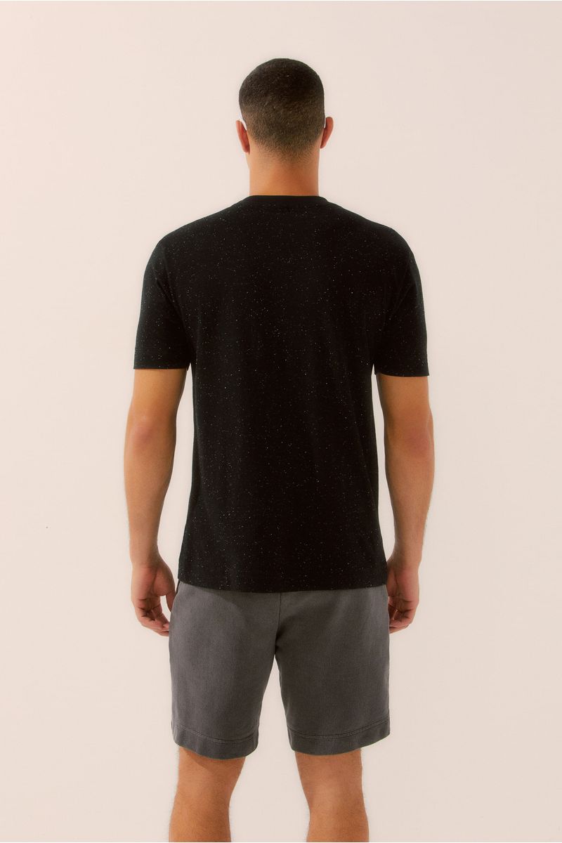 Camiseta Manga Curta Com Aviamento Ipanema Noite