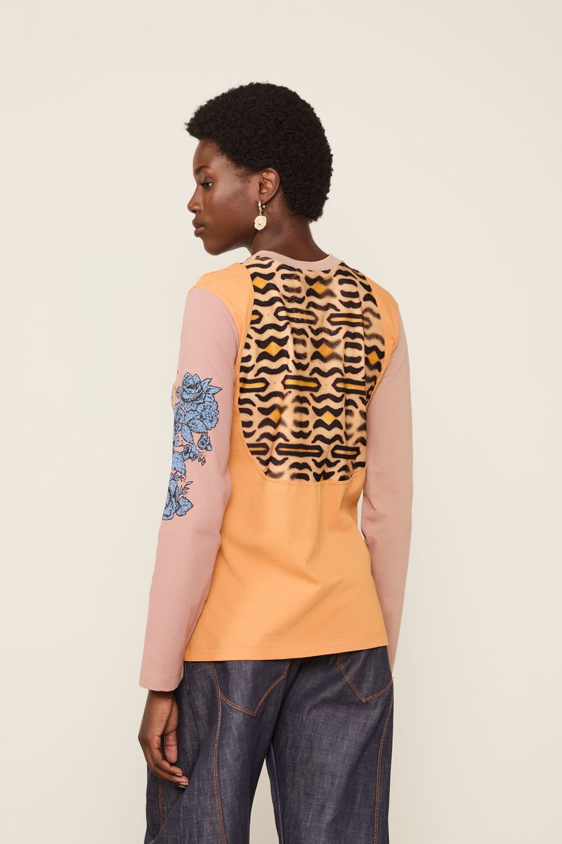 Blusa De Malha Com Recortes Fun Rock