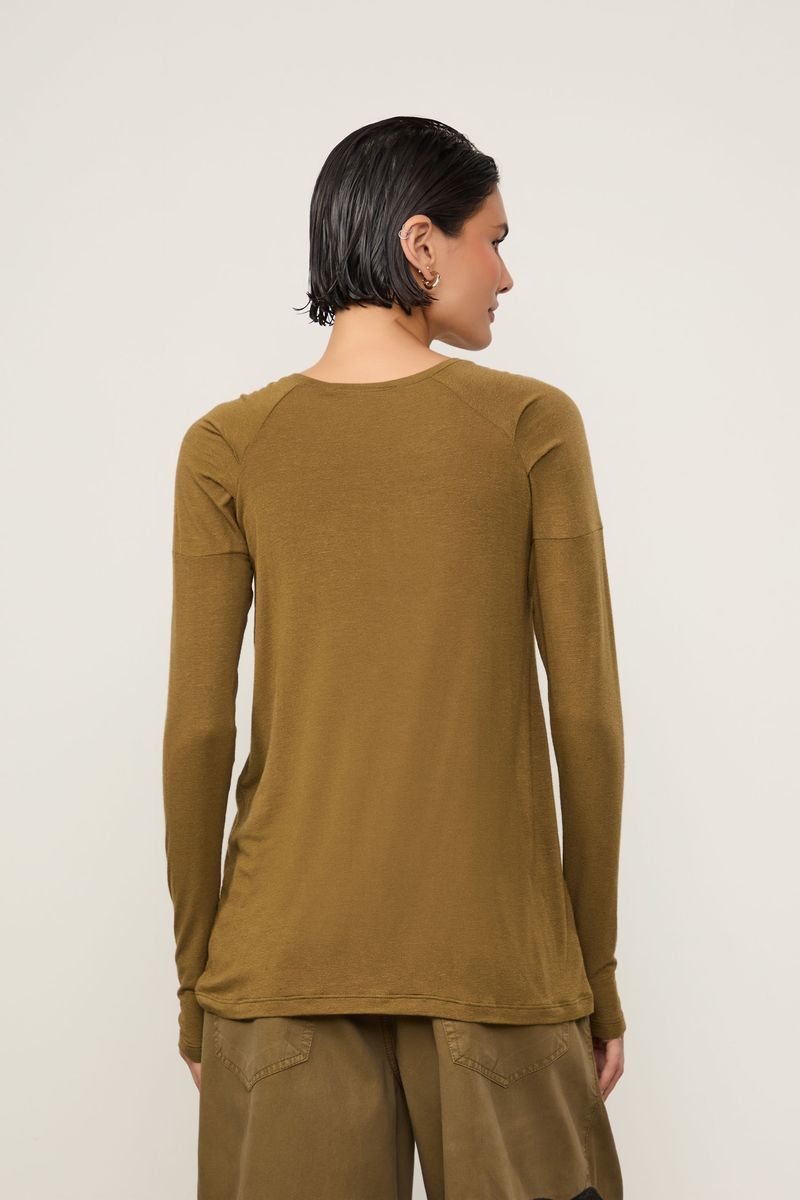 Blusa Manga Longa Raglan