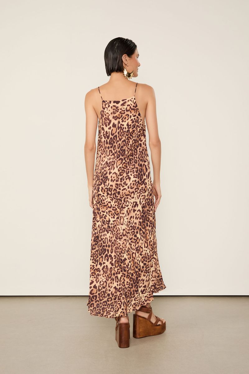 Slip Dress De Georgette  Estampado Degagê