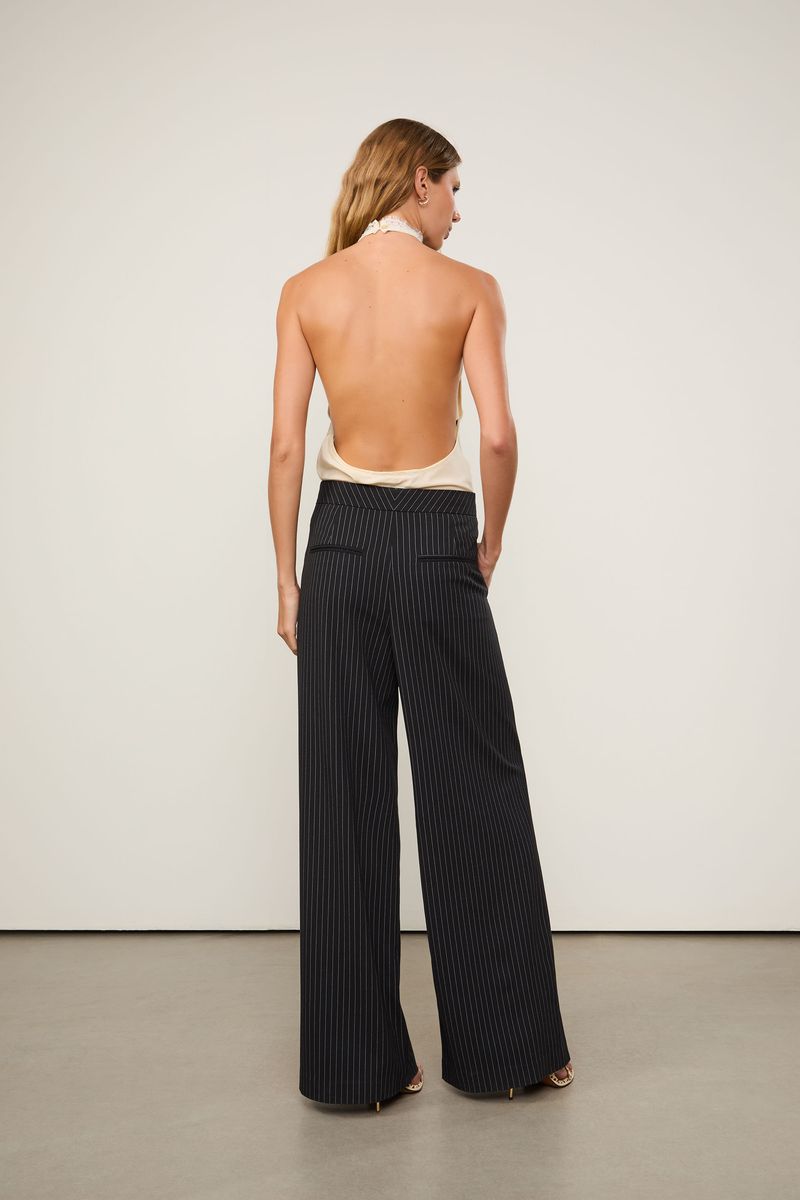 Calça Listras Preto